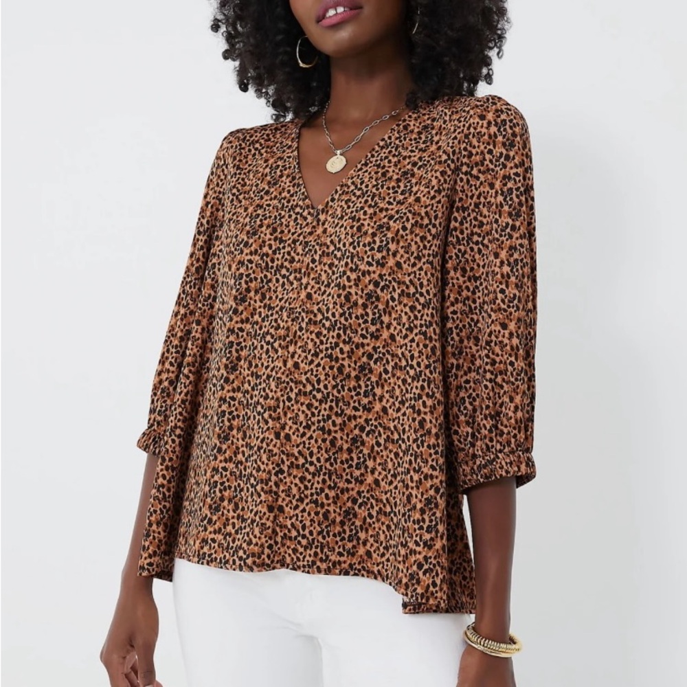 Tuckernuck Pomander Place Hollis Leopard Top S